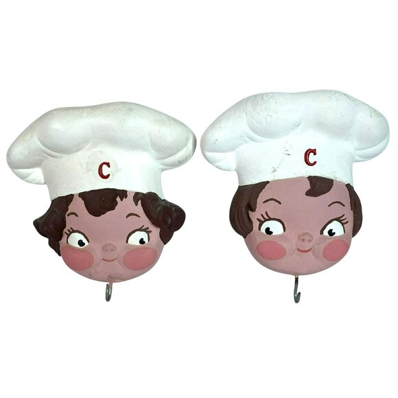 Campbells Soup Other - Campbells Soup Kids Vintage Chalkware Wall Hangers Adorable! RARE!